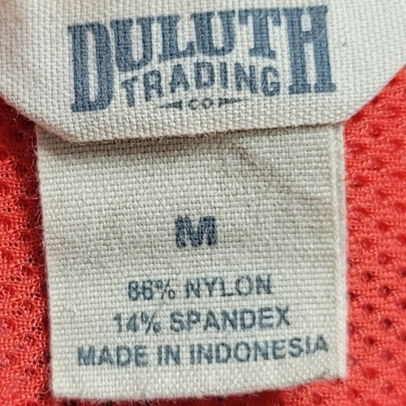 Duluth Trading DuluthFlex Sidewinder Tunic M Vented Red Pink Roll Tab - Picture 4 of 4